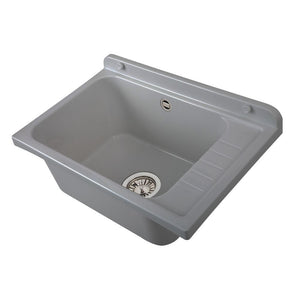 Lavatoio Pilozzo a muro 58x38 cm in polipropilene Grigio Mod. 2051FGSCAT