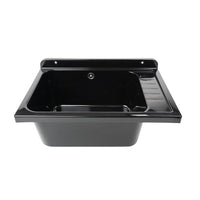 Lavatoio Pilozzo a muro 58x38 cm in polipropilene nero lucido 2051FNSCAT