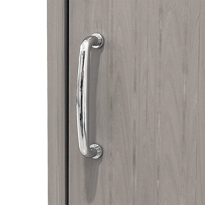 Lavatoio salvaspazio 42x34 cm in plastica grigia con vasca e scarico