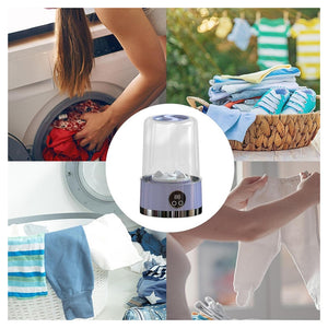 Trade Shop - Lavatrice Portatile Pulizia Mutande Silenziosa Wireless Per Dormitori Campeggio Viaggio -