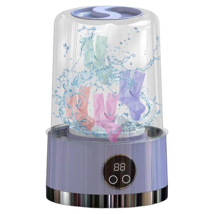 Trade Shop - Lavatrice Portatile Pulizia Mutande Silenziosa Wireless Per Dormitori Campeggio Viaggio -