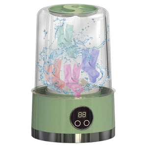 Trade Shop - Lavatrice Portatile Pulizia Mutande Silenziosa Wireless Per Dormitori Campeggio Viaggio -