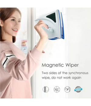 Lavavetri Magnetico Pulisci Vetro Con Calamita Pulizia Vetri Magnetico Angolare         