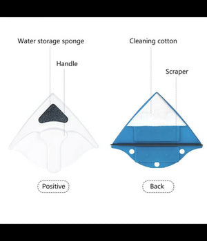 Lavavetri Magnetico Pulisci Vetro Con Calamita Pulizia Vetri Magnetico Angolare         
