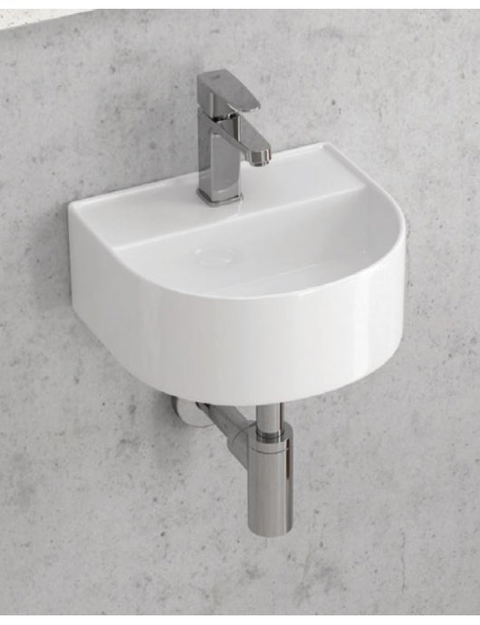 Lavabo sospeso a mezzaluna VOLANA 32x29x13 cm