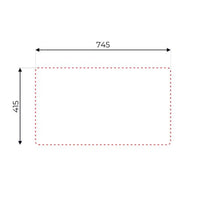 Lavello incasso cucina acciaio 76x43.5 una vasca e gocciolatoio sinistro SA07SX Samet