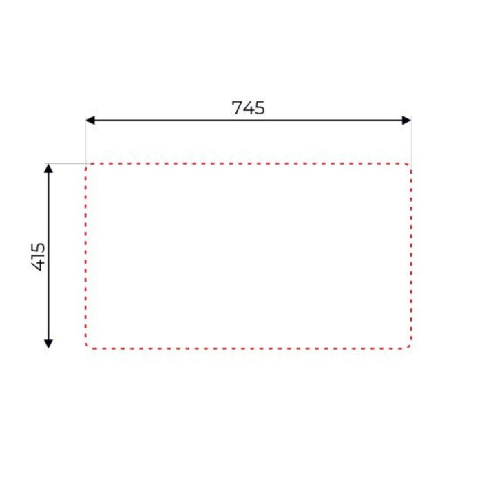 Lavello incasso cucina acciaio 76x43.5 una vasca e gocciolatoio sinistro SA07SX Samet
