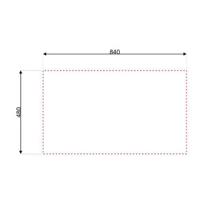 Lavello incasso cucina acciaio 86x50 cm una vasca e gocciolatoio sinistro MP861VSX