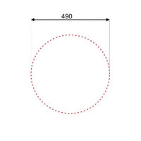 Lavello incasso SA02 monostampo diametro 51 cm. inox