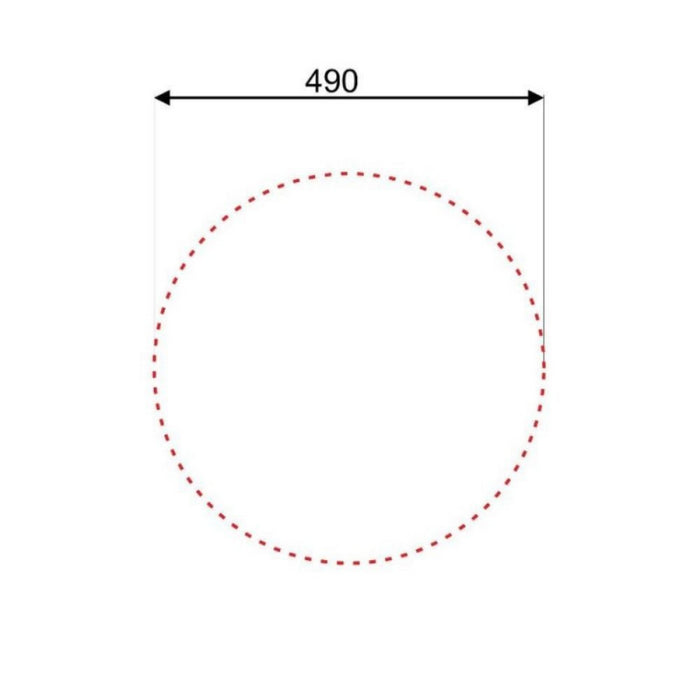 Lavello incasso SA02 monostampo diametro 51 cm. inox