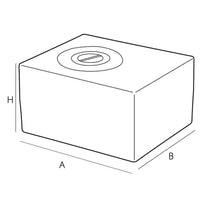 Serbatoio rigido bianco per acqua litri 92