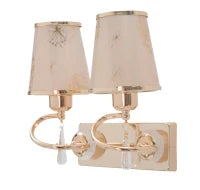 Lampada Da Muro Glam Ring Doppia Cm 32X18X27
