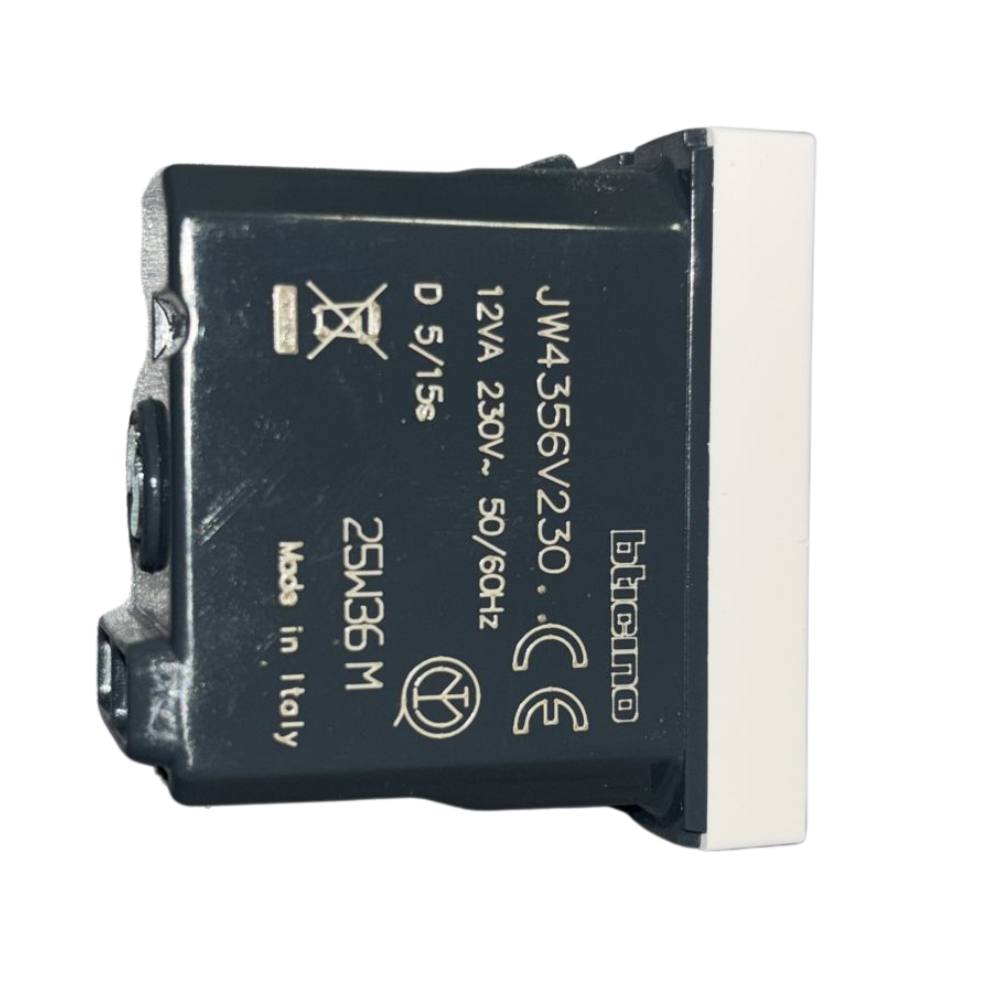 Ronzatore acustico bticino jw4356v230 230vac 80db bianco 1 modulo