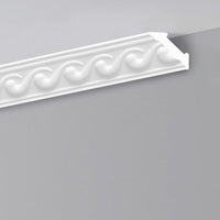 ml *** STOCK *** Pacco da 96ml di cornice decorativa in polistirene compatto XPS 55X55x2000 LD18G
