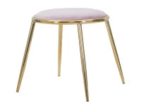 Sgabello Glam Emily Rosa Cm Ø 45X45 (Misura Gambe Cm 45)