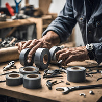 Kit nastro isolante in pvc autoestinguente multicolore per impianti sicuri *** colore grigio, dimensioni 15 mm x 10 m...