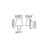 LE PETIT, Applique in Metallo per Interni, Faro Barcelona