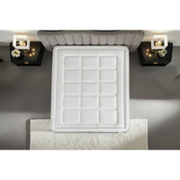 Pacchetto letto completo - Materasso 140x190cm + Box spring con doghe (in kit) + 2 cuscini + Piumino - Trente