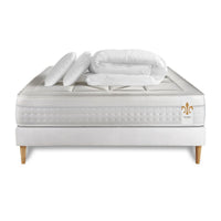Pacchetto letto completo - Materasso 200x200cm + Box spring con doghe (kit) + 2 cuscini + Piumino - Vingt-Huit