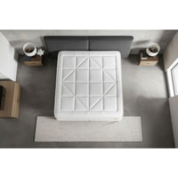 Pacchetto letto completo - Materasso 200x200cm + Box spring con doghe (kit) + 2 cuscini + Piumino - Vingt-Huit