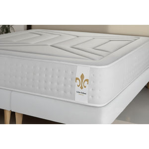 Pacchetto letto completo - Materasso 200x200cm + Box spring con doghe (kit) + 2 cuscini + Piumino - Vingt-Quatre