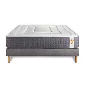 Pacchetto letto completo - Materasso 160x200cm + Box spring con doghe (kit) + 2 cuscini + Piumino - Vingt-Six