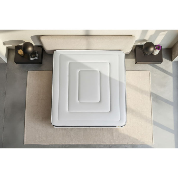 Pacchetto letto completo - Materasso 160x200cm + Box spring con doghe (kit) + 2 cuscini + Piumino - Vingt-Six