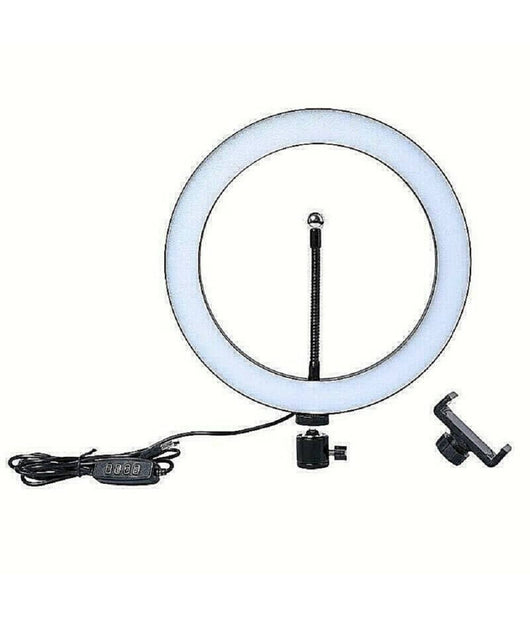 Led Ring Light Con Treppiedi Lampada Anulare Per Selfie Streaming Dal Vivo         
