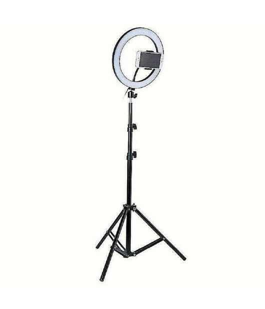 Led Ring Light Con Treppiedi Lampada Anulare Per Selfie Streaming Dal Vivo         