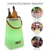 LED tutto in uno: speaker, secchiello per il ghiaccio e vaso per le piante