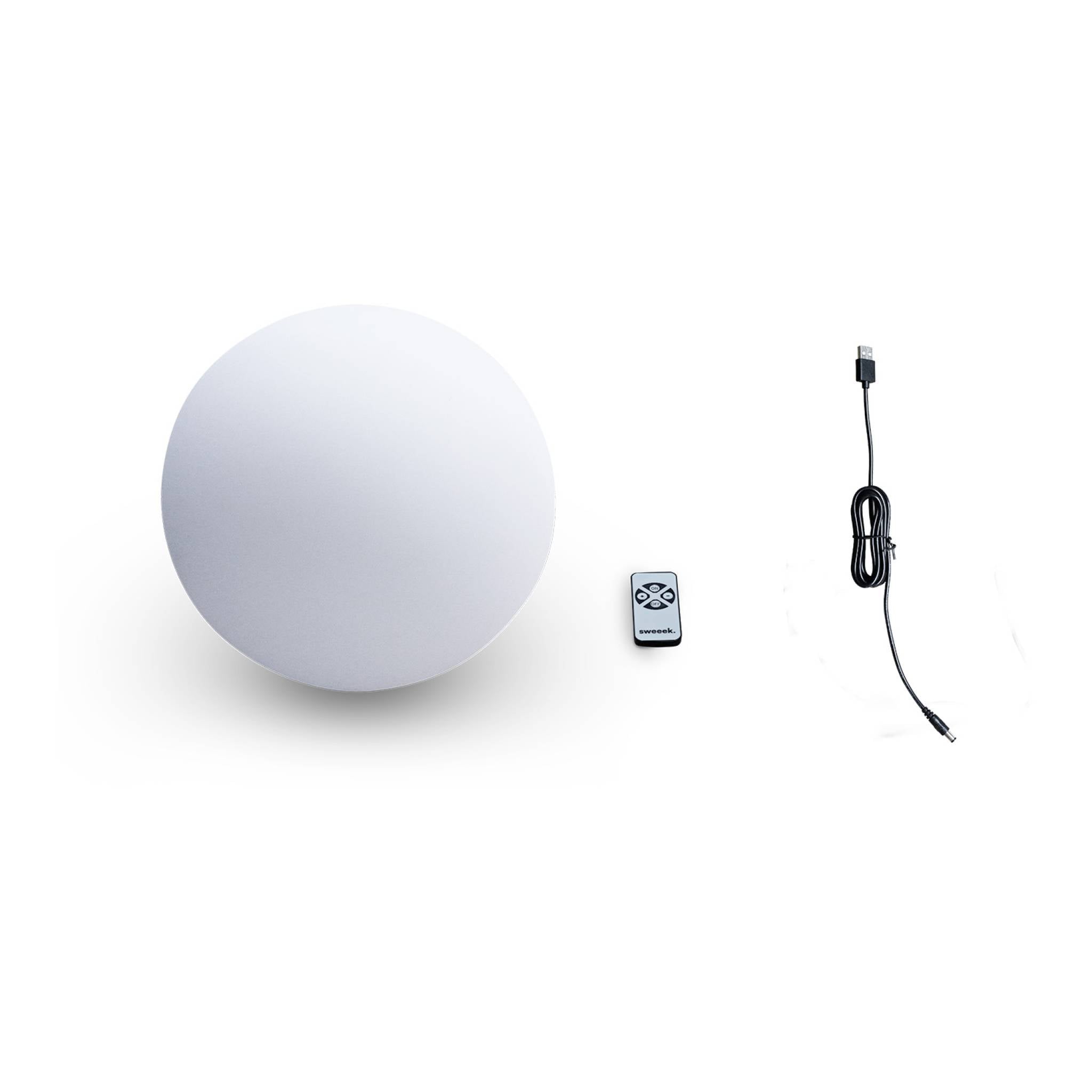Lampada a sfera led luce bianca con batteria ricaricabile