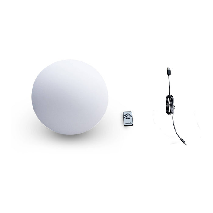 Lampada a sfera led luce bianca con batteria ricaricabile