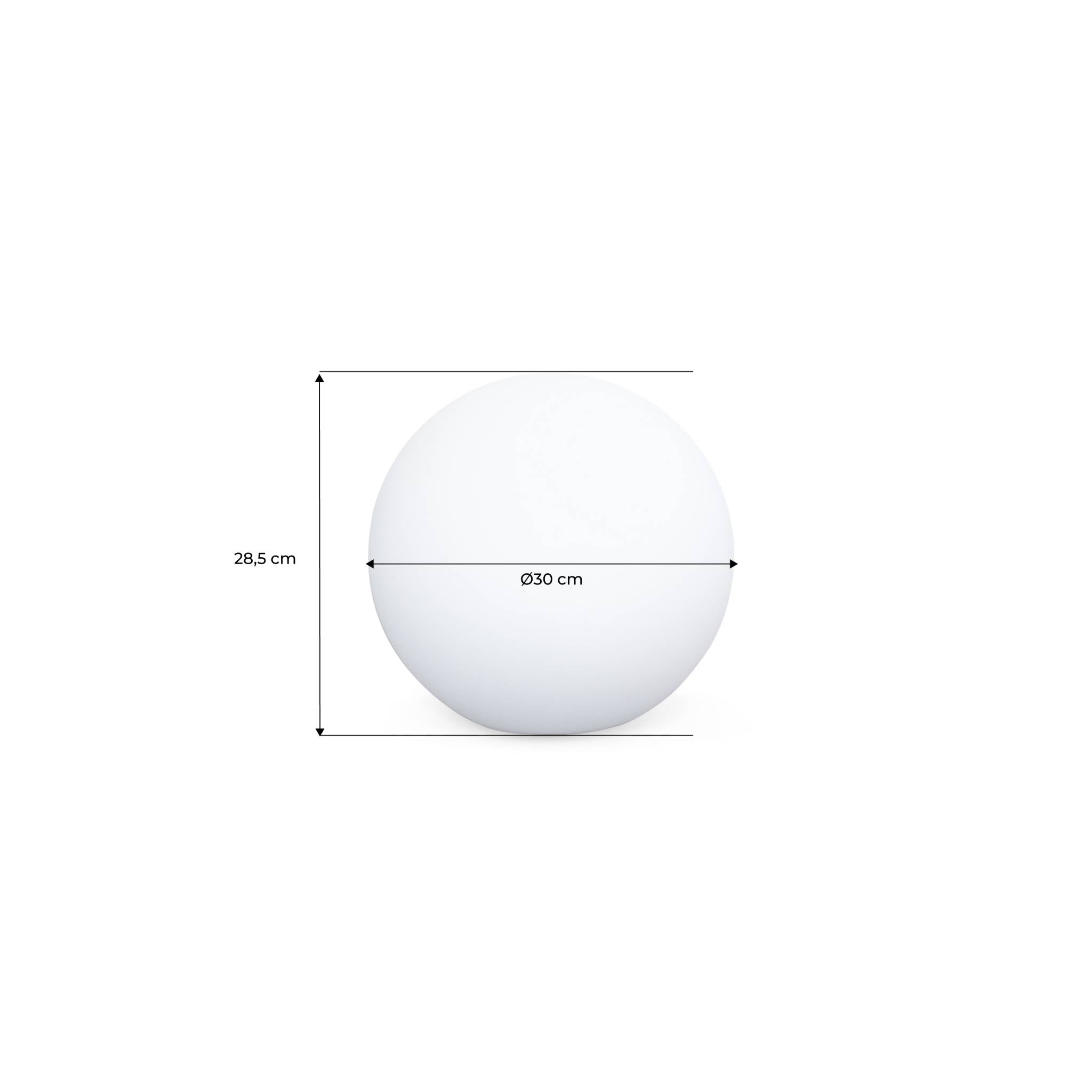 Lampada a sfera led luce bianca con batteria ricaricabile