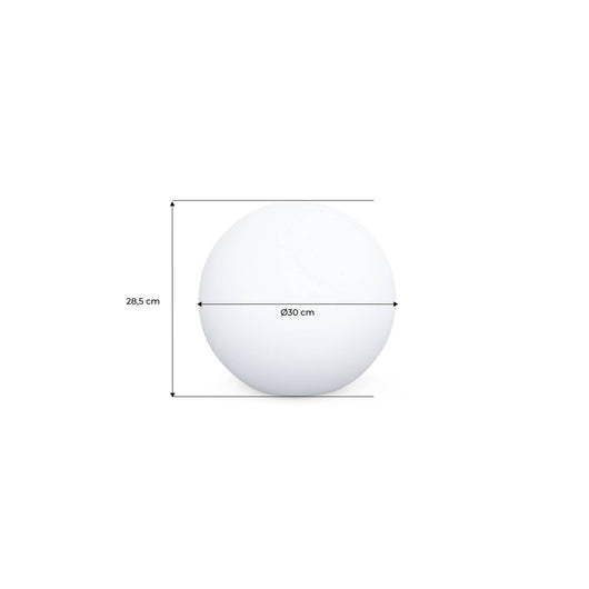 Lampada a sfera led luce bianca con batteria ricaricabile