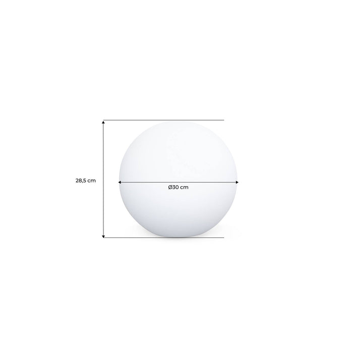 Lampada a sfera led luce bianca con batteria ricaricabile