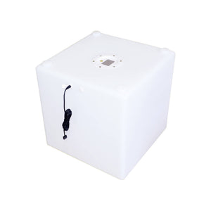 Lampada a cubo led colore bianco con batteria ricaricabile, multicolor