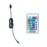 Lampada a cubo led colore bianco con batteria ricaricabile, multicolor