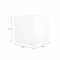 Lampada a cubo led colore bianco con batteria ricaricabile, multicolor