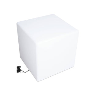 Lampada a cubo led colore bianco con batteria ricaricabile, bianco
