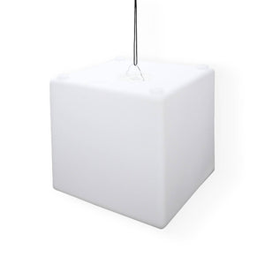 Lampada a cubo led colore bianco con batteria ricaricabile, bianco