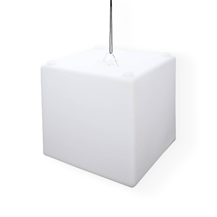 Lampada a cubo led colore bianco con batteria ricaricabile, bianco