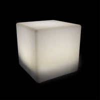 Lampada a cubo led colore bianco con batteria ricaricabile, bianco
