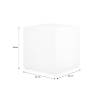 Lampada a cubo led colore bianco con batteria ricaricabile, bianco