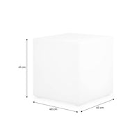 Lampada a cubo led colore bianco con batteria ricaricabile, bianco