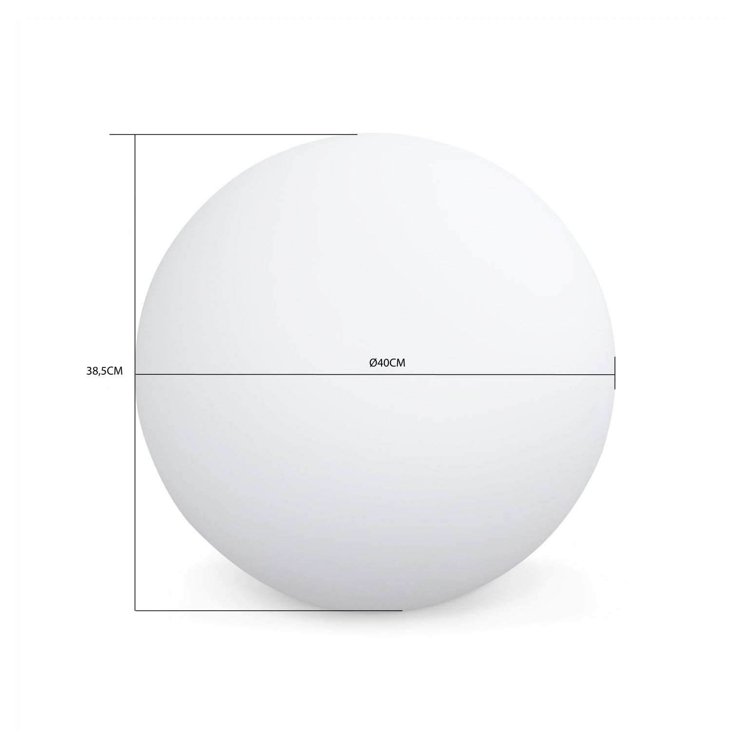 Lampada a sfera led luce bianca con batteria ricaricabile