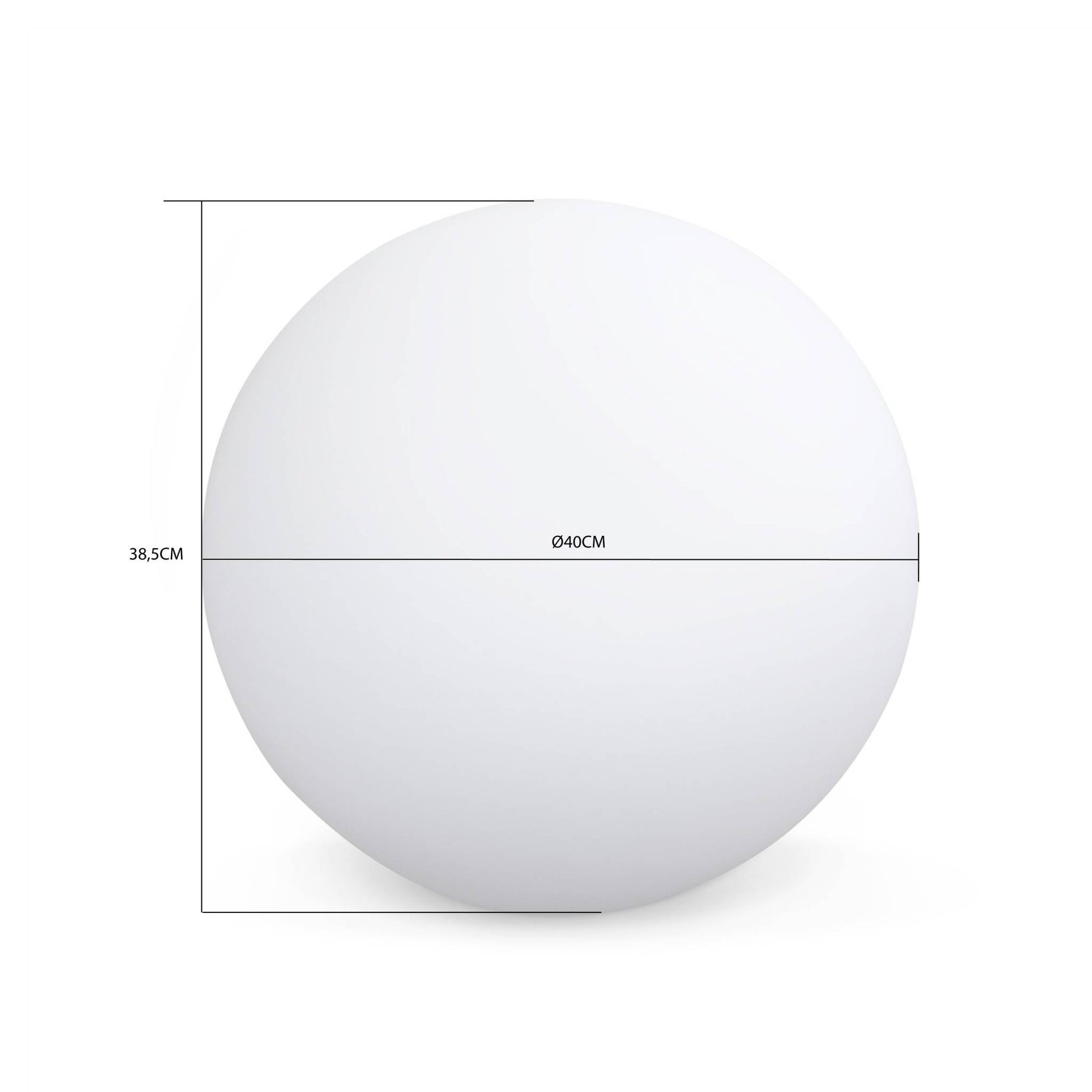 Lampada a sfera led luce bianca con batteria ricaricabile