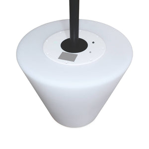 Lampada da terra colore bianco con batteria ricaricabile