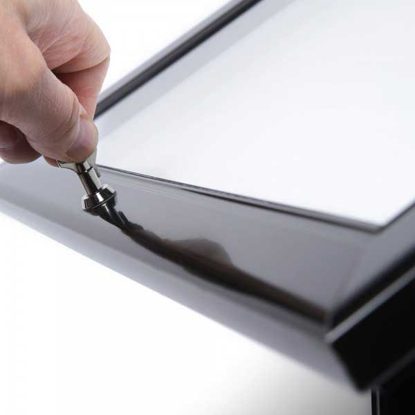 Leggio Menu per esterni Nero Ristoranti Alberghi Bed and Breakfast 2 x A4