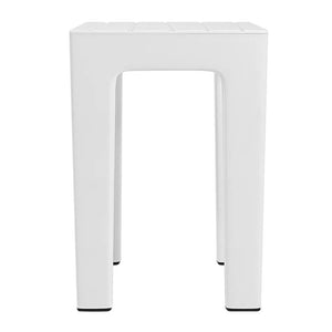 Lello lo sgabello multiuso ad alta resistenza bianco effetto legno