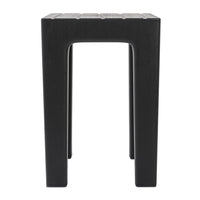 Lello lo sgabello multiuso ad alta resistenza nero con effetto legno